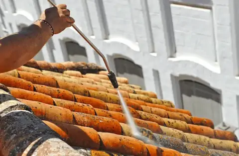 Nettoyage de toitures - Pleine-Fougères